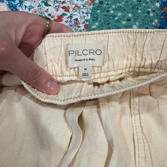 NWT $98 Anthropologie Pilcro Cream Pants - Picture 1 of 6